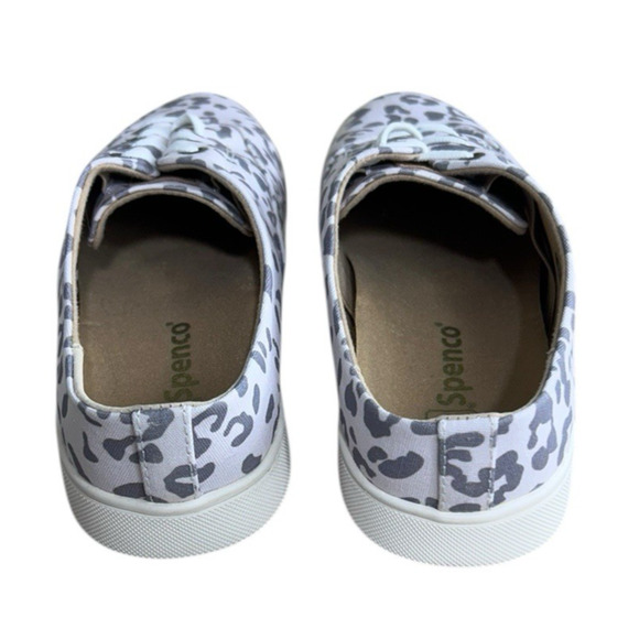 Spenco Khloe Kick Leopard Print Slip On Shoes Sz 8.5 B Comfort Footbed Sneakers - Picture 3 of 9